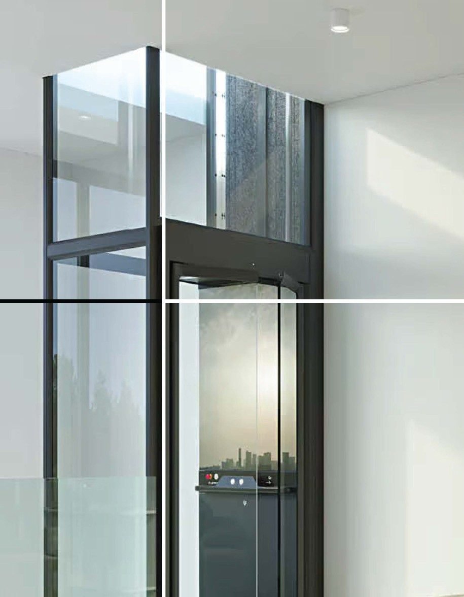 Home lift in a villa